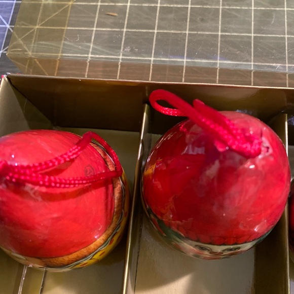 4 Vintage Decoupage Christmas Ornament Santa Reindeer Snowman Soldier - Picture 5 of 10